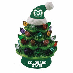 4" Mini LED Tabletop Christmas Tree, Set of 2, Colorado State Universi, Collegiate, Home