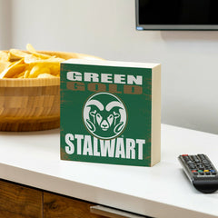 Colorado State University Plock, Down Home Fans, 6x6, Collegiate, Home