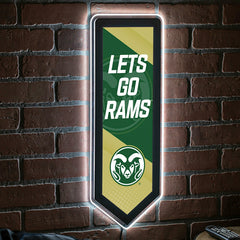 LED Wall Decor, Pennant, Colorado State University, Collegiate, Home