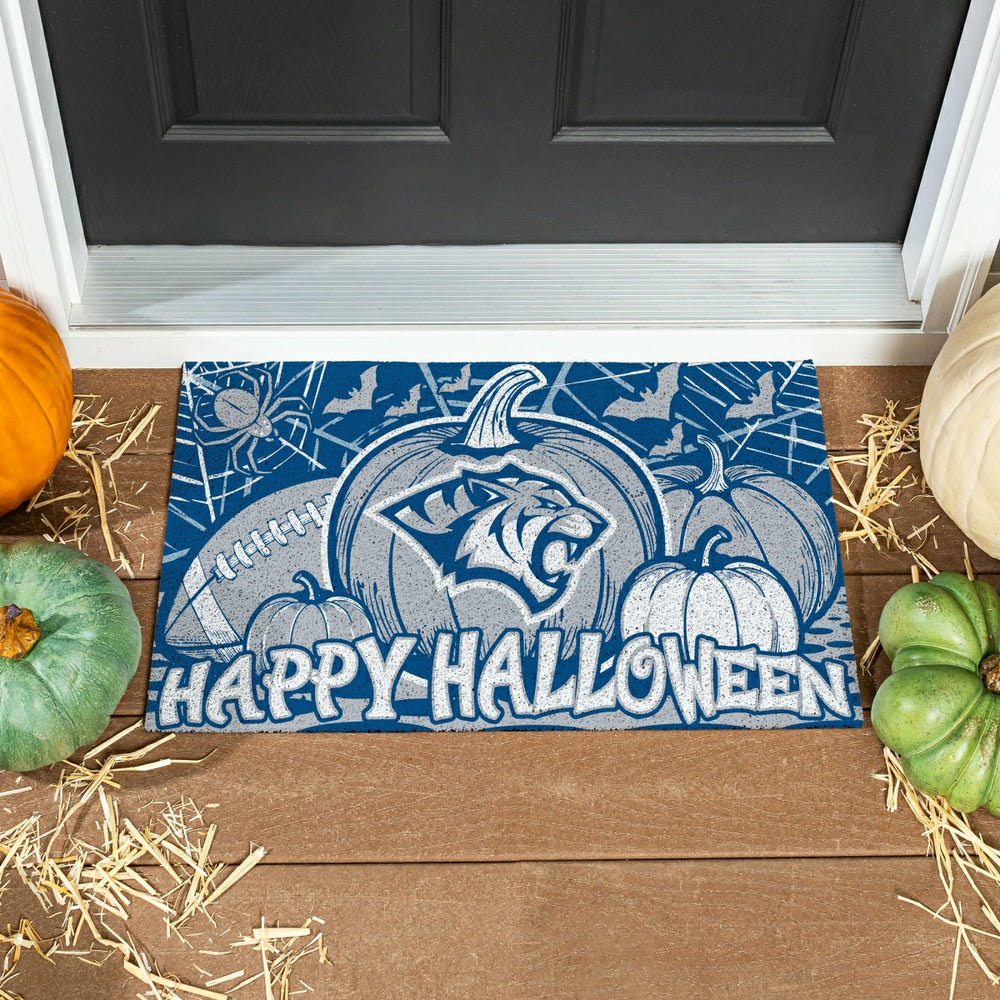 Dakota Wesleyan University Halloween Mat, 28"x16", Collegiate