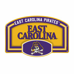 East Carolina University USA Embossed Steel Wall Sign, 11" x 17", Collegiate, Home