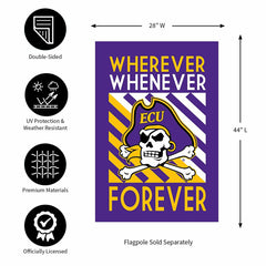 ECU WWF House Flag, Collegiate, Home
