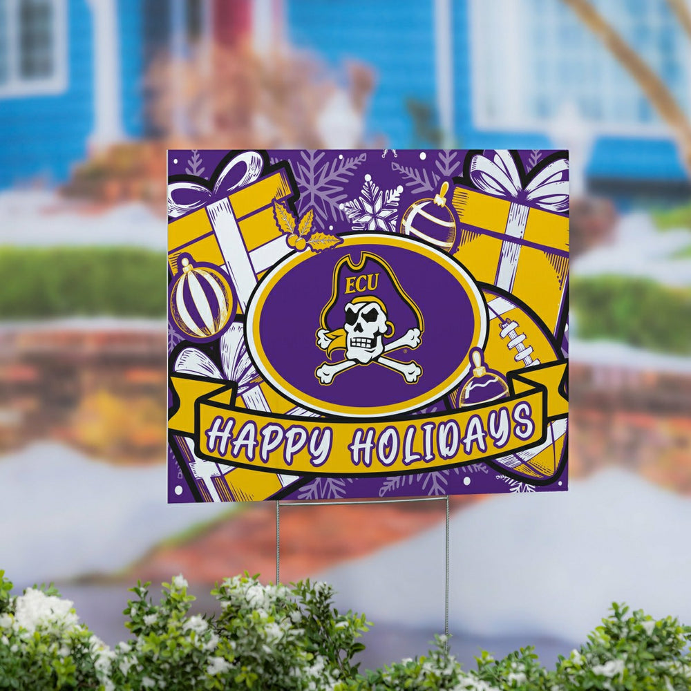 East Carolina University Yard Sign, Holiday, Collegiate, Home
