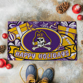 East Carolina University Holiday PVC Mat, 28"x16", Collegiate