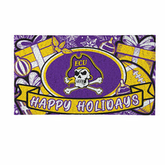 East Carolina University Holiday PVC Mat, 28"x16", Collegiate