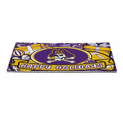 East Carolina University Holiday PVC Mat, 28"x16", Collegiate