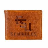 Florida State University, Embossed 100% Genuine Tumbled Leather Passca, Collegiate, Home