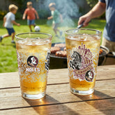 Florida State University 16oz Glass pint, Set of 2, Collegiate, Home
