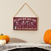 Florida State University Halloween Wood Wall Sign, 6x11, Collegiate, Home