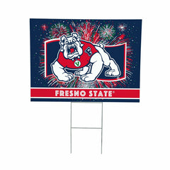 Fresno State Yard Sign, Patriotic, Collegiate, Home