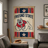 Fresno State, Canvas Wall Tapestry, Large, 54x36, Collegiate, Home