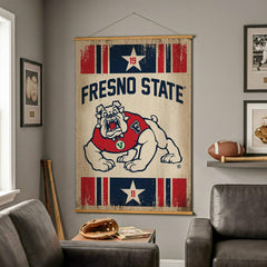 Fresno State, Canvas Wall Tapestry, Large, 54x36, Collegiate, Home