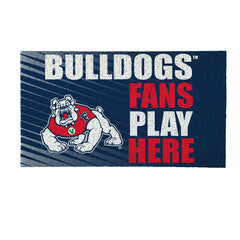 Fresno State Fan Mat, 28"x16", Collegiate
