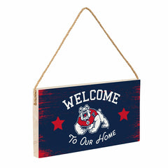 Fresno State Wood Wall Sign, 6x11, Collegiate, Home