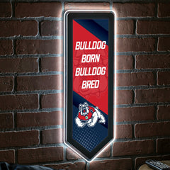 Fresno State College Pennant Glazelite LED Decor, Collegiate, Home