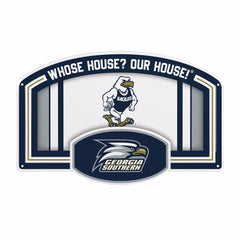 Georgia Southern University USA Embossed Steel Wall Sign, 11" x 17", Collegiate, Home