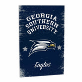 Georgia Southern University Wood Wall Sign, 16x24, Collegiate, Home