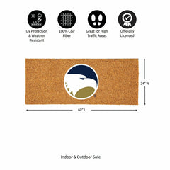 Georgia Southern University Extra Large Full Color Coir Mat, 60"x24", Collegiate
