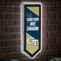 LED Wall Decor, Pennant, Georgia Tech, Collegiate, Home