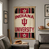 Indiana University, Canvas Wall Tapestry, Large, 54x36, Collegiate, Home
