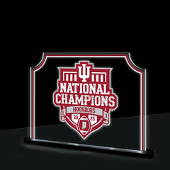 Indiana University, Div 1 Champs, Rectangle Desklite LED Décor, Collegiate, Home
