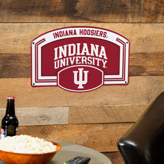 Indiana University USA Embossed Steel Wall Sign, 11" x 17", Collegiate, Home