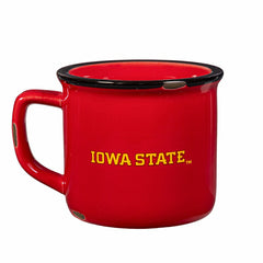 Iowa State University Ceramic Camp Cup with Enamel Finish, 14oz, Collegiate, Home