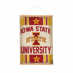 Iowa State University, Canvas Wall Tapestry, Medium, 36x24, Collegiate, Home