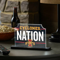Iowa State University College Rectangle Desklite LED Decor, Collegiate, Home