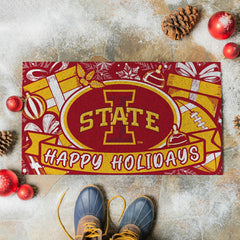 Iowa State University Holiday PVC Mat, 28"x16", Collegiate