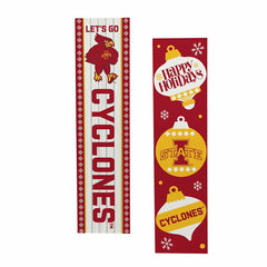47" Double Sided Leaner, Iowa State University, Christmas, Collegiate, Home