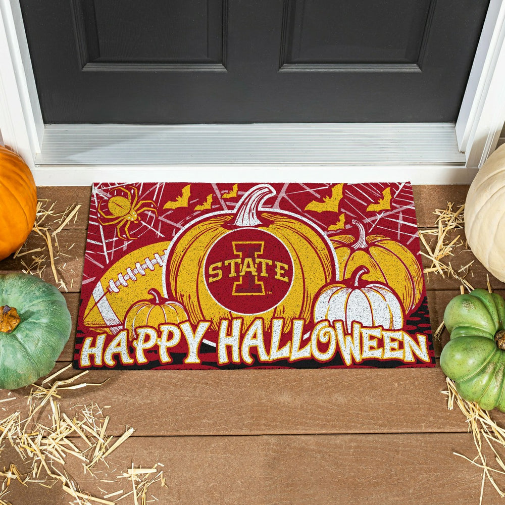Iowa State University Halloween PVC Mat, 28"x16", Collegiate