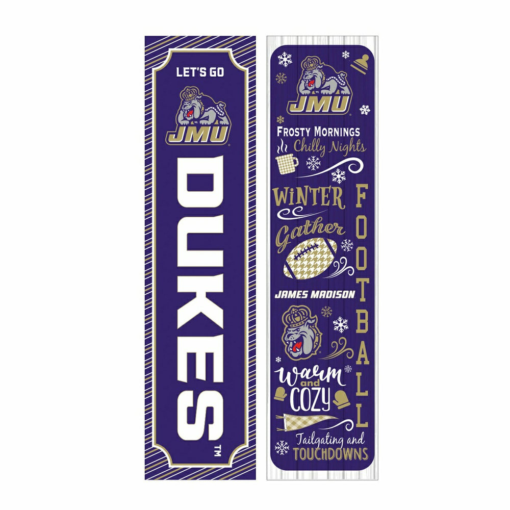 46" Double Sided Leaner, James Madison University, Winter Seasonal, Collegiate, Home