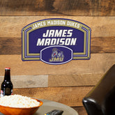 James Madison University USA Embossed Steel Wall Sign, 11" x 17", Collegiate, Home