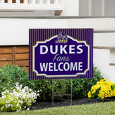 James Madison University Coroplast Yard Sign, "Fans Welcome", Collegiate, Home