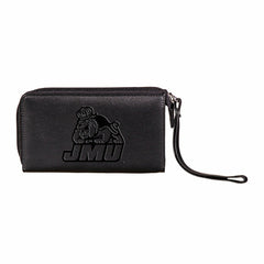 Wristlet Wallet, Black, James Madison University, Collegiate, Home