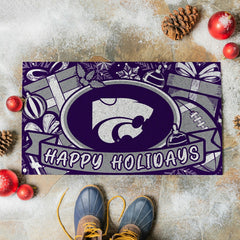 Kansas State University Holiday PVC Mat, 28"x16", Collegiate