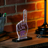 Kansas State University College Foam Finger Desklite LED Decor, Collegiate, Home