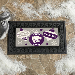 Kansas State University,University of Kansas Holiday Flocked Coir Sass, Collegiate