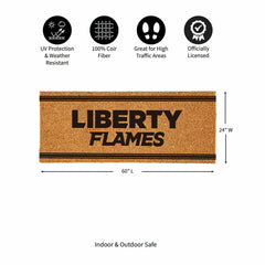 Liberty University Extra Large One Color Coir Mat, 60"x24", Collegiate