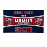28" x 16" PVC Trapper Mat, Come Back with Tickets, Liberty University, Collegiate