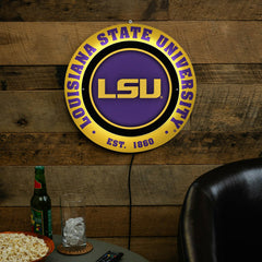 Louisiana State University, Metal Lite, Round, Collegiate