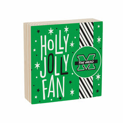 Marshall University Block, Holiday, 6x6, Collegiate, Home