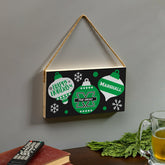 Marshall University Holiday Wood Wall Sign, 6x11, Collegiate, Home