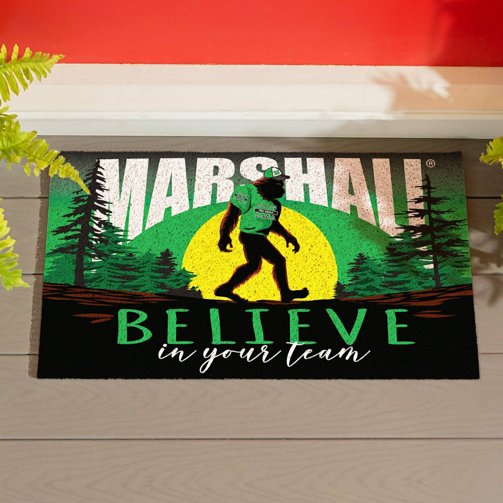 Marshall University Bigfoot PVC Mat, 28"x16", Collegiate