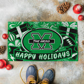 Marshall University Holiday PVC Mat, 28"x16", Collegiate