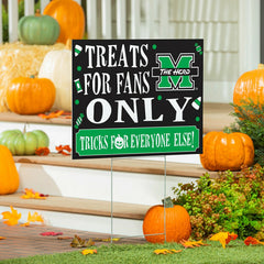 Marshall University Yard Sign, Halloween Treats for Fans, Collegiate, Home