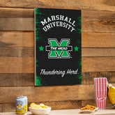 Marshall University Wood Wall Sign, 16x24, Collegiate, Home