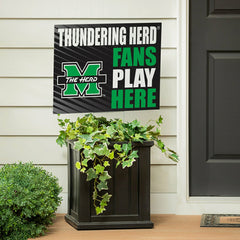 Marshall University Coroplast Yard Sign "Fans Play Here", Collegiate, Home