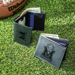 Marshall University, Bi-Fold and Tri-Fold Wallet Gift Set, Black, Collegiate, Home